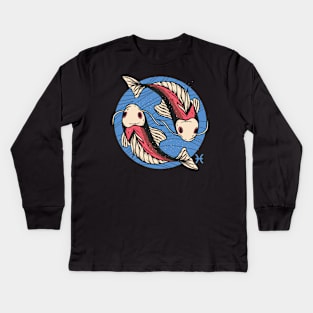 Pisces Illustration Kids Long Sleeve T-Shirt